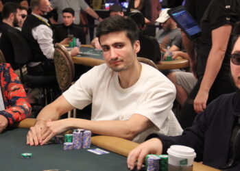 Antonio Lievano at the poker table