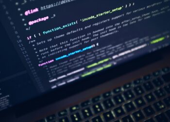 laptop with codes