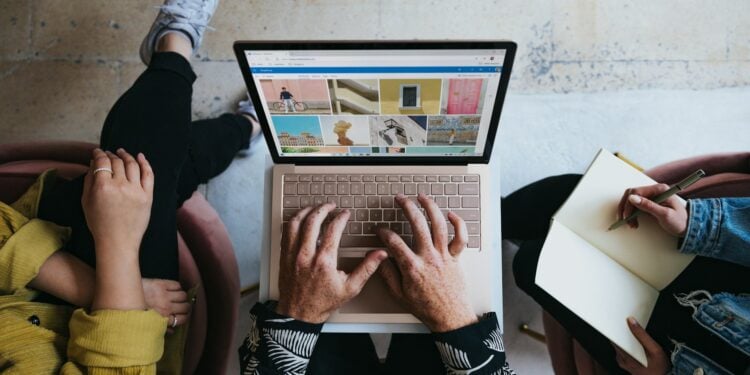 people using laptop